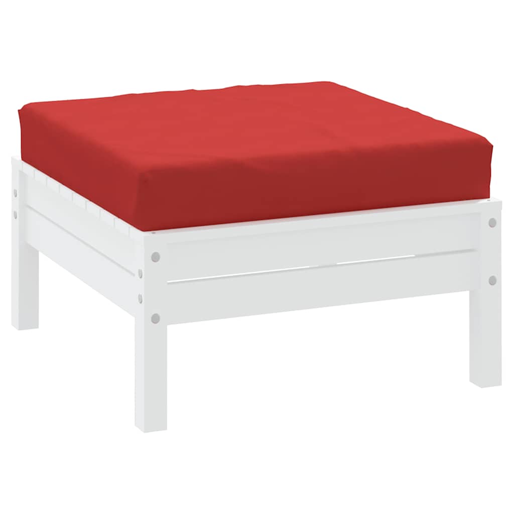 Vidaxl Pallet Cuscino 60x60x8 cm tessuto Oxford rosso
