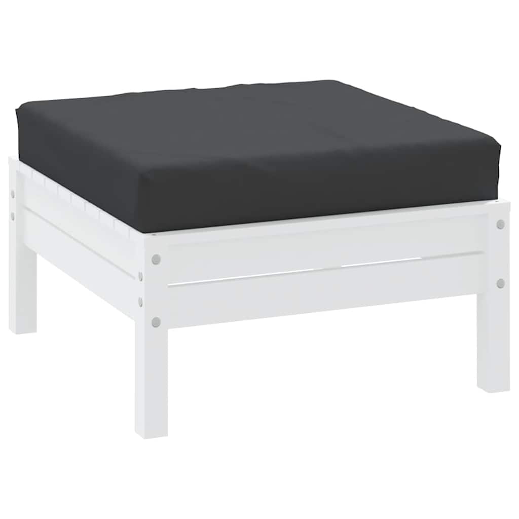 Vidaxl Pallet Cuscino 60x60x8 cm tessuto oxford nero