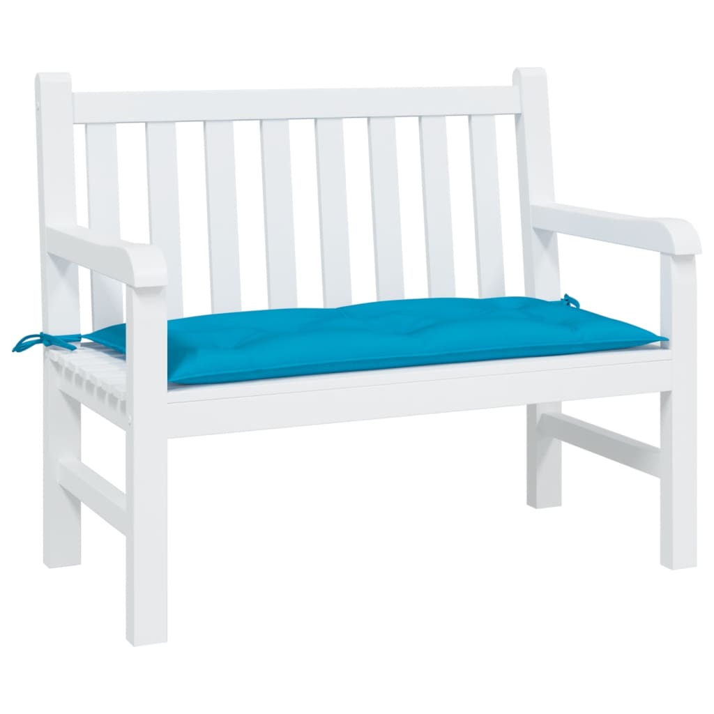VidaXL cojín para banco de jardín 110x50x7 cm tela oxford azul claro