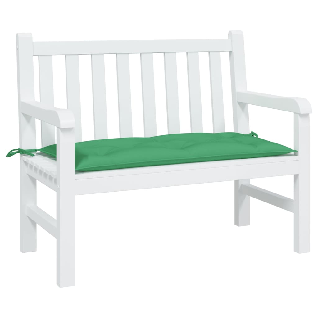 Vidaxl Garden Banch Cushion 110x50x7 cm tessuto oxford verde