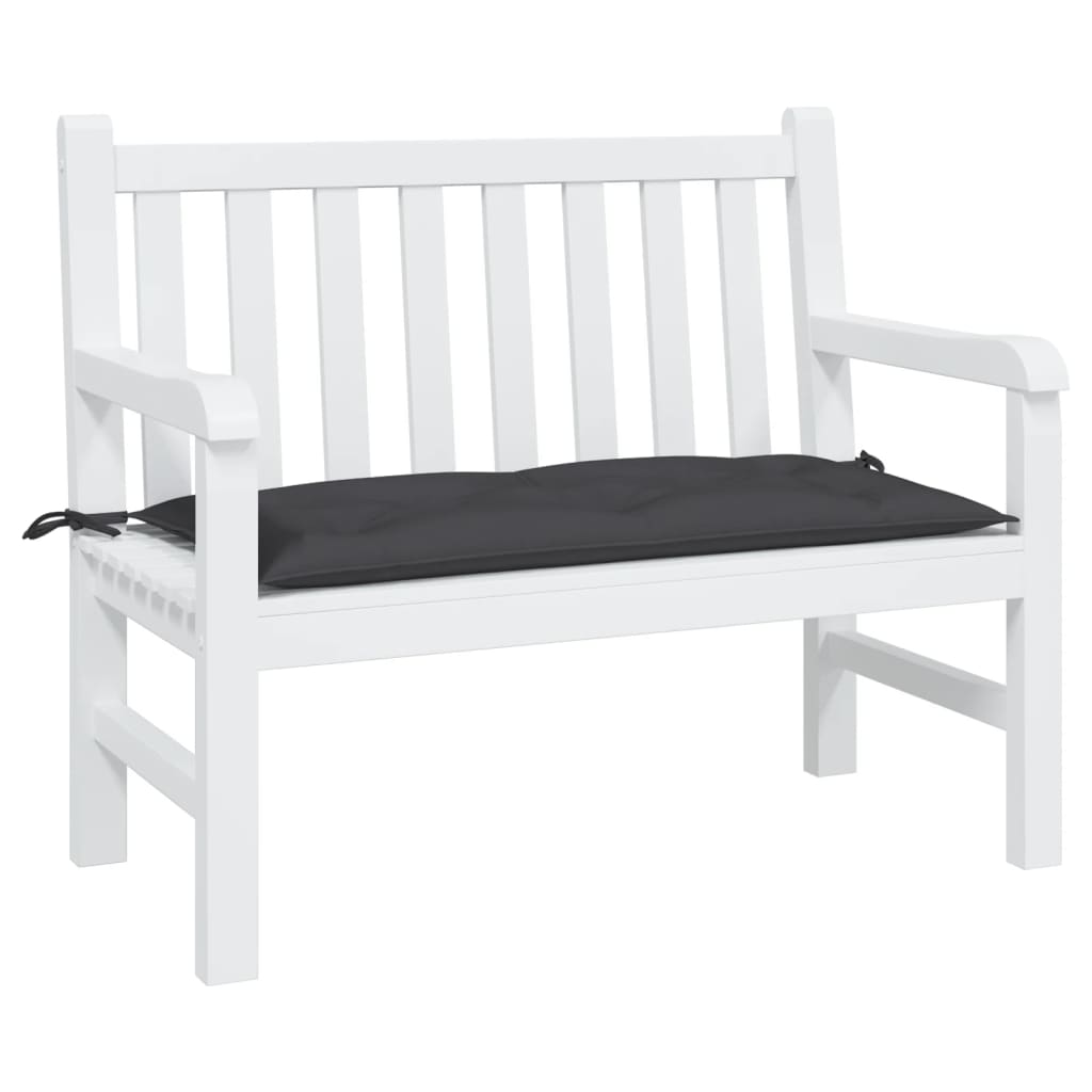 Vidaxl Garden Bench Cushion 110x50x7 cm tessuto oxford nero
