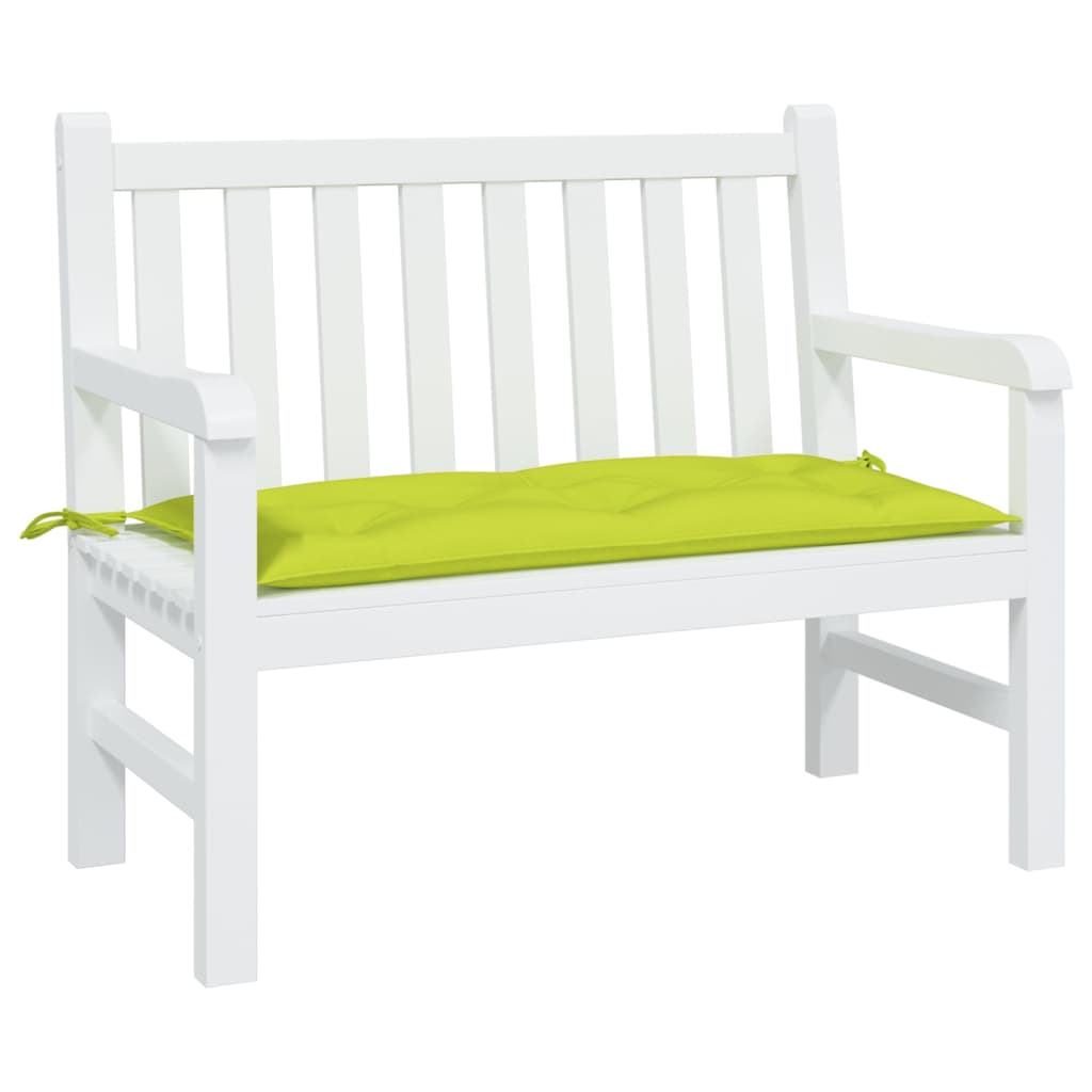 Vidaxl Garden Banch Cushion 110x50x7 cm tessuto oxford verde chiaro