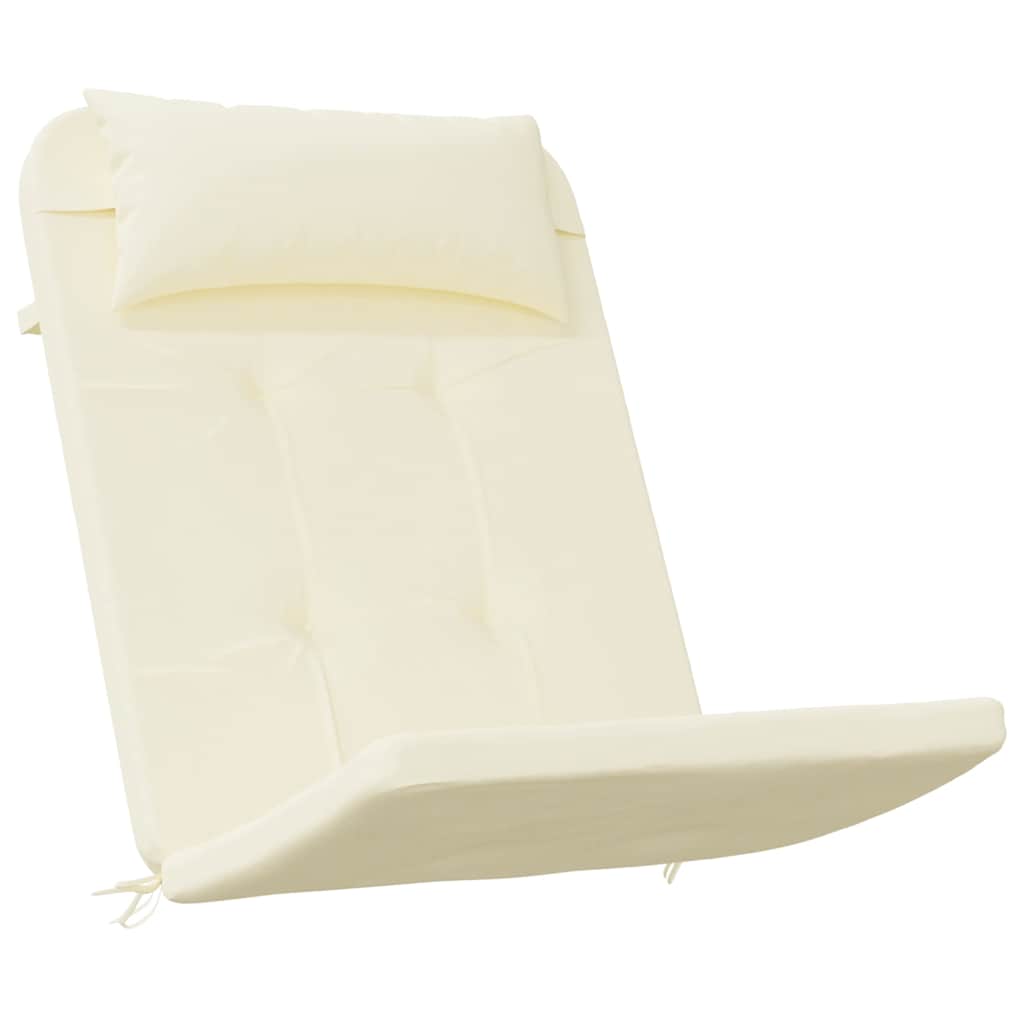 Cuscini da sedia Vidaxl 2 St Adirondack Oxford Fabric Crème Crème