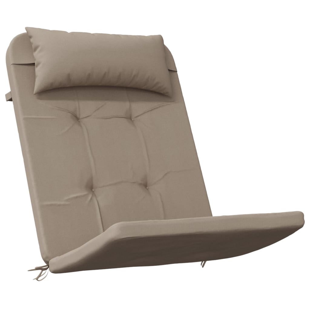 Cuscini per sedia VidaXL 2 pezzi in tessuto adirondack oxford tortora