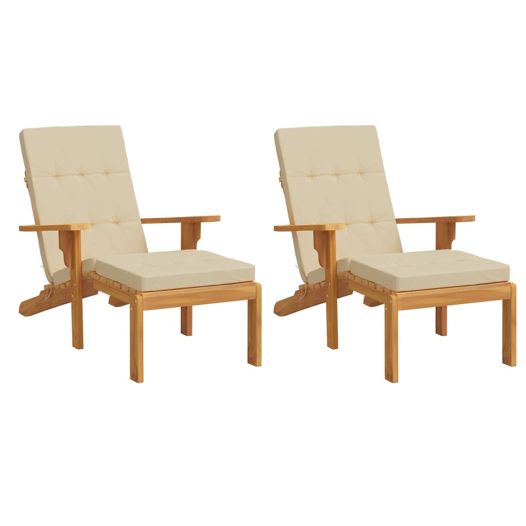 Cuscini da sedia da patio Vidaxl 2 St Oxford Fabric beige