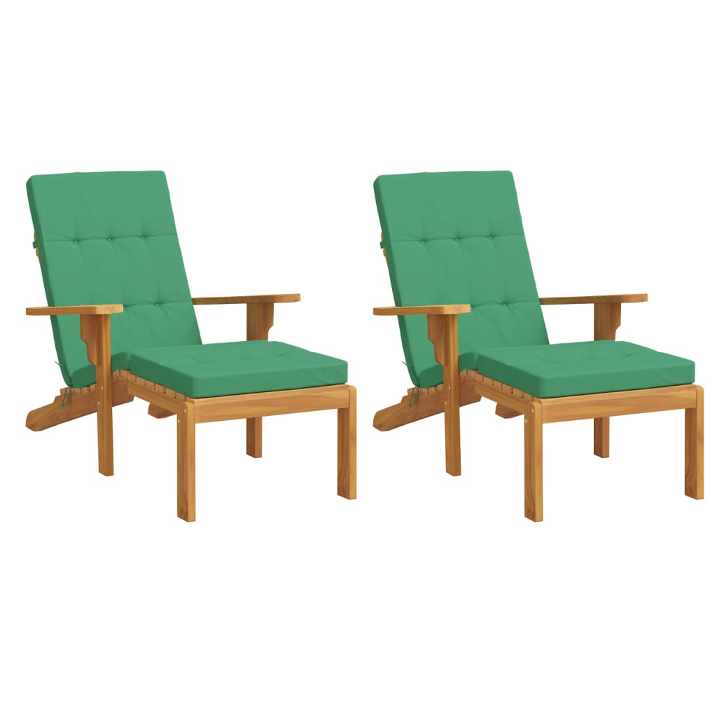 Cuscini per sedia da patio Vidaxl 2 St Oxford Fabric Green