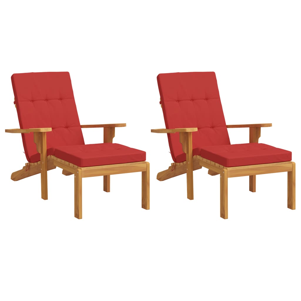 Vidaxl Cushions Sedia Cushions 2 St Oxford Fabric Red