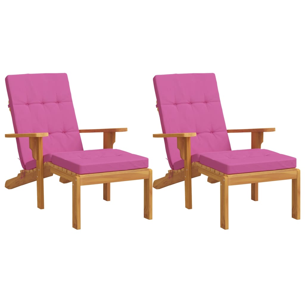 Cuscini da sedia da patio Vidaxl 2 St Oxford Fabric Pink