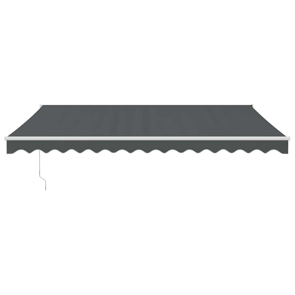 Tenda da sole estensibile Vidaxx 4,5x3 m tessuto e alluminio antracite