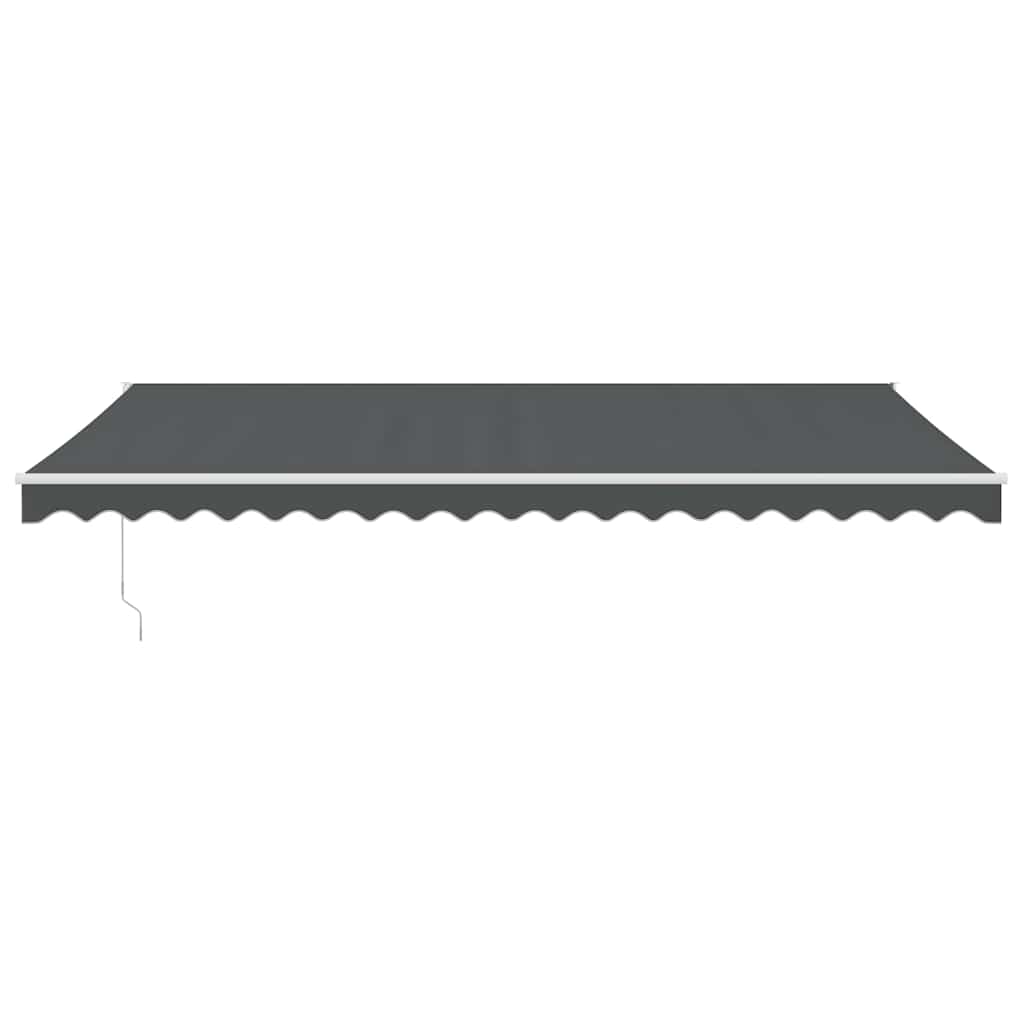 Tenda da sole estensibile Vidaxx 5x3 m tessuto e alluminio antracite
