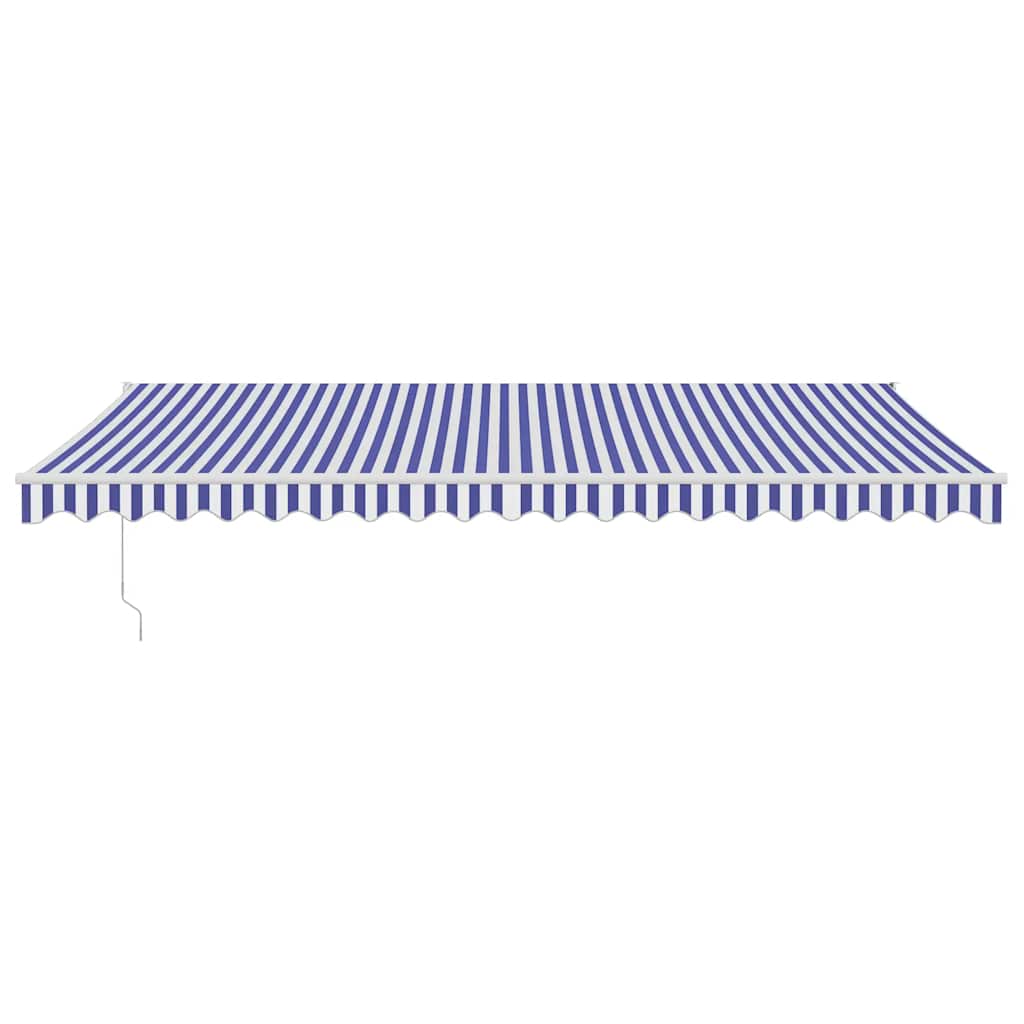 Tenda Vidaxx estensibile automaticamente 5x3 m blu e bianca