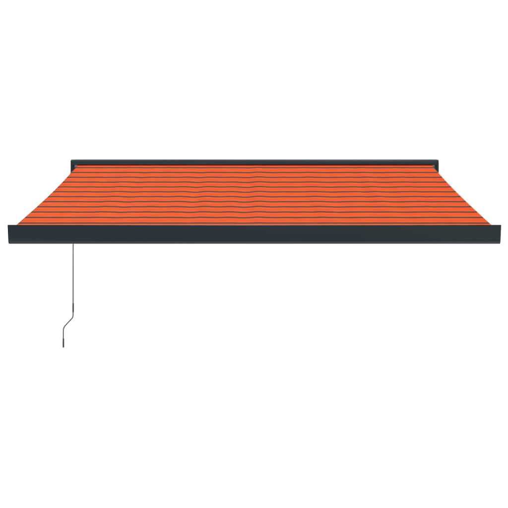 Vidaxl Luifel Extendible 3x2.5 m de polvo y aluminio naranja y marrón