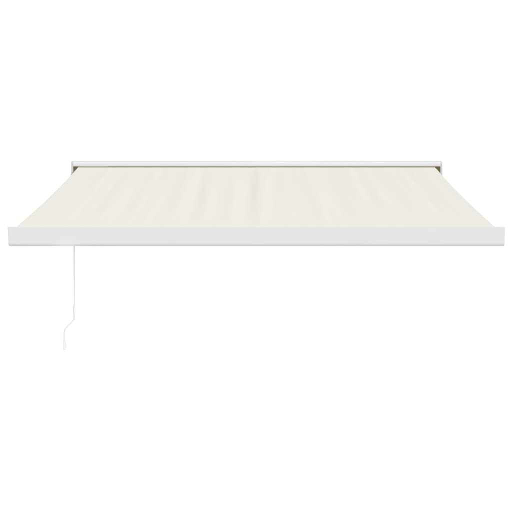 Vidaxl Luifel se extiende 3x2.5 m de polvo y crema de aluminio