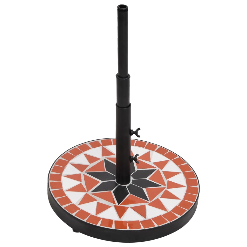 Vidaxl Parasol Foot intorno a 12 kg di terracotta bianca