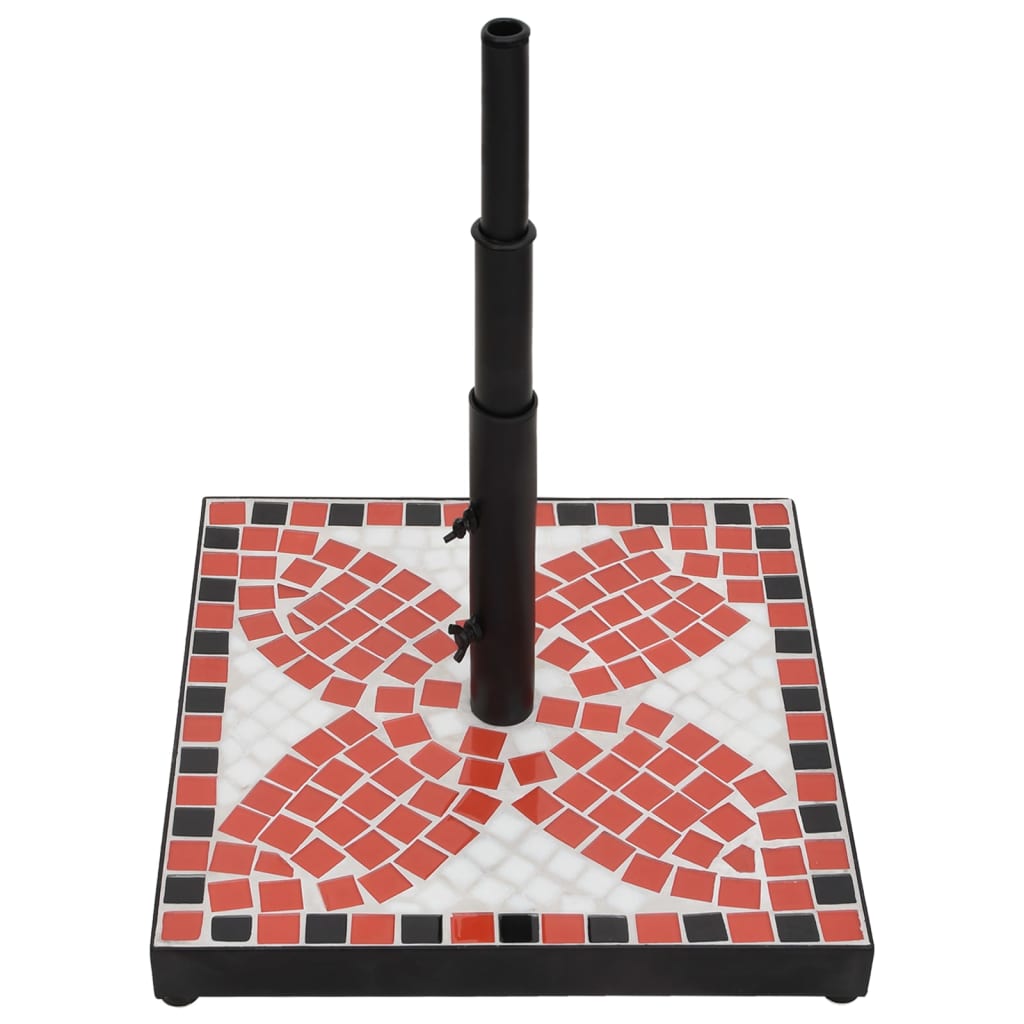 Vidaxl Parasol Foot Square 12 kg Terracotta Bianco