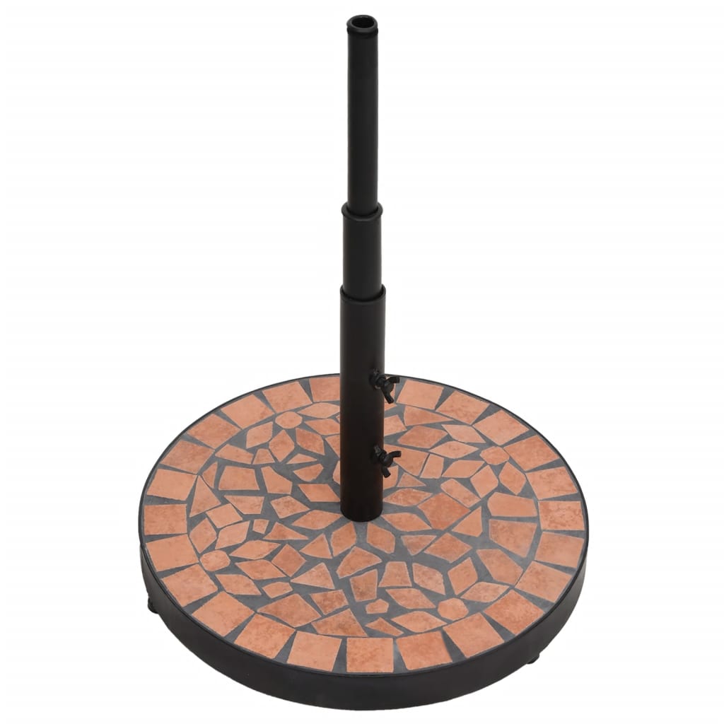 Vidaxl Parasol Foot alrededor de 12 kg de terracota -Coled