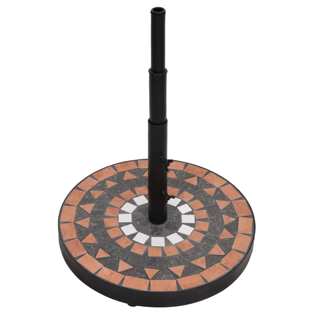 Vidaxl Parasol Foot intorno a 12 kg di terracotta bianca