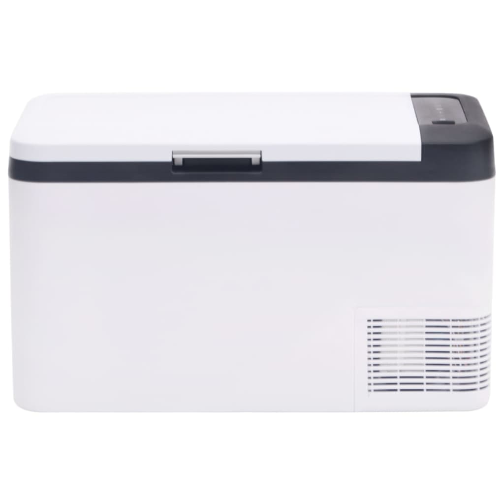 Vidaxl Cool Box con manico da 25 L pp PE in bianco e nero