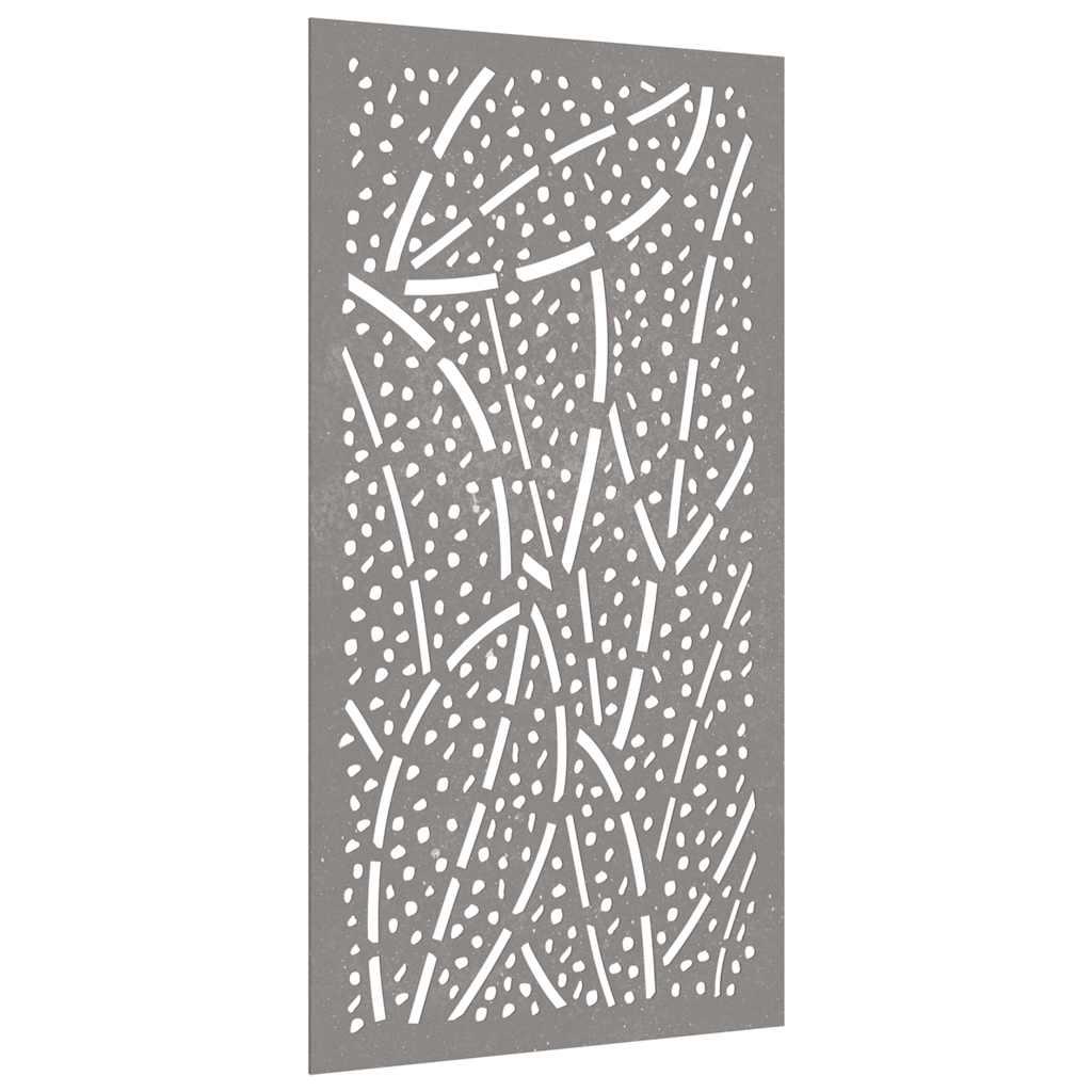 Vidaxl Decoración de paredes de jardín de hojas de jardín 105x55 cm Cortenstaal