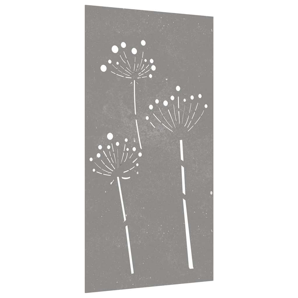 Vidaxl Decorazione murale Design fiore da giardino 105x55 cm Cortenstaal