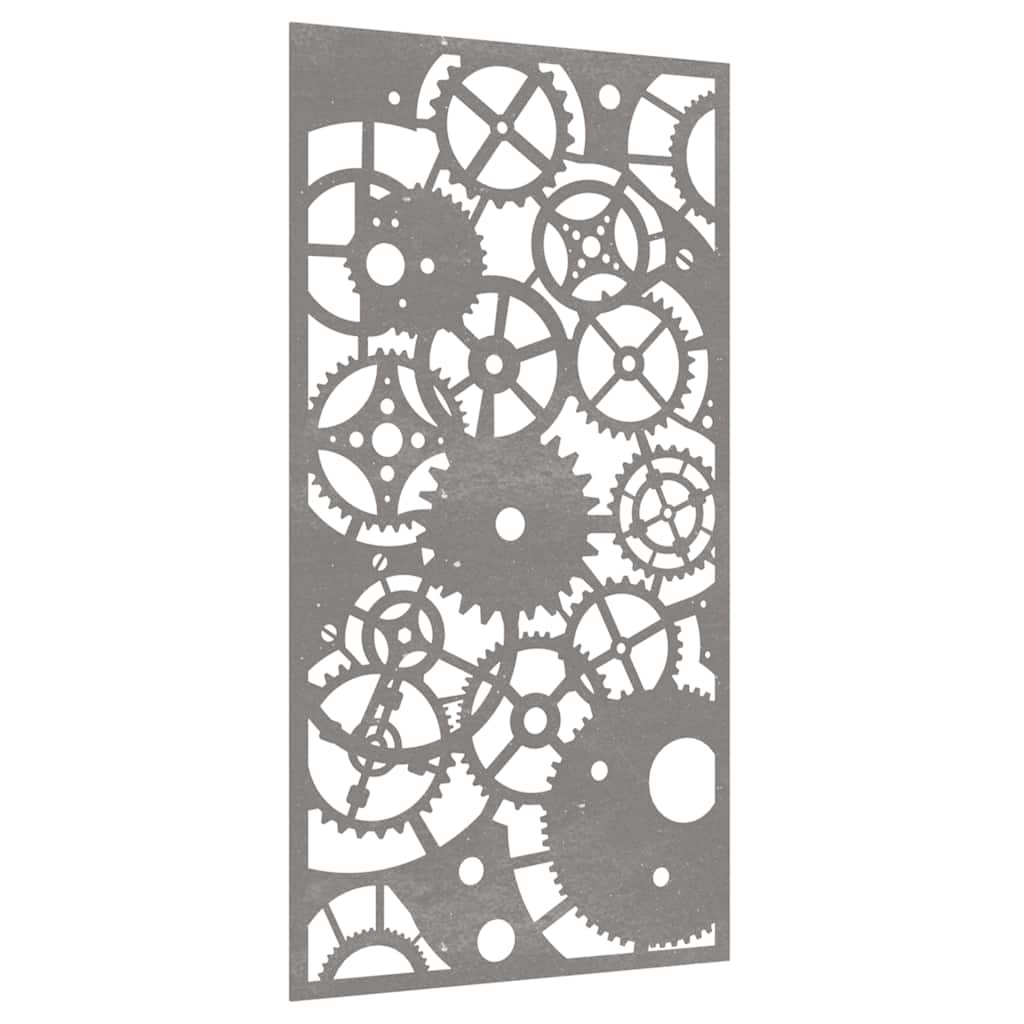 Vidaxl Decorazione da parete Design per ingranaggi da giardino 105x55 cm acciaio corn