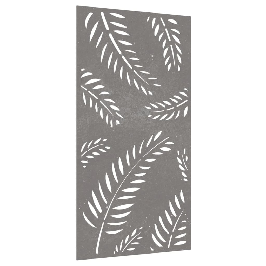 Vidaxl Decoración de paredes de jardín de hojas de jardín 105x55 cm Cortenstaal