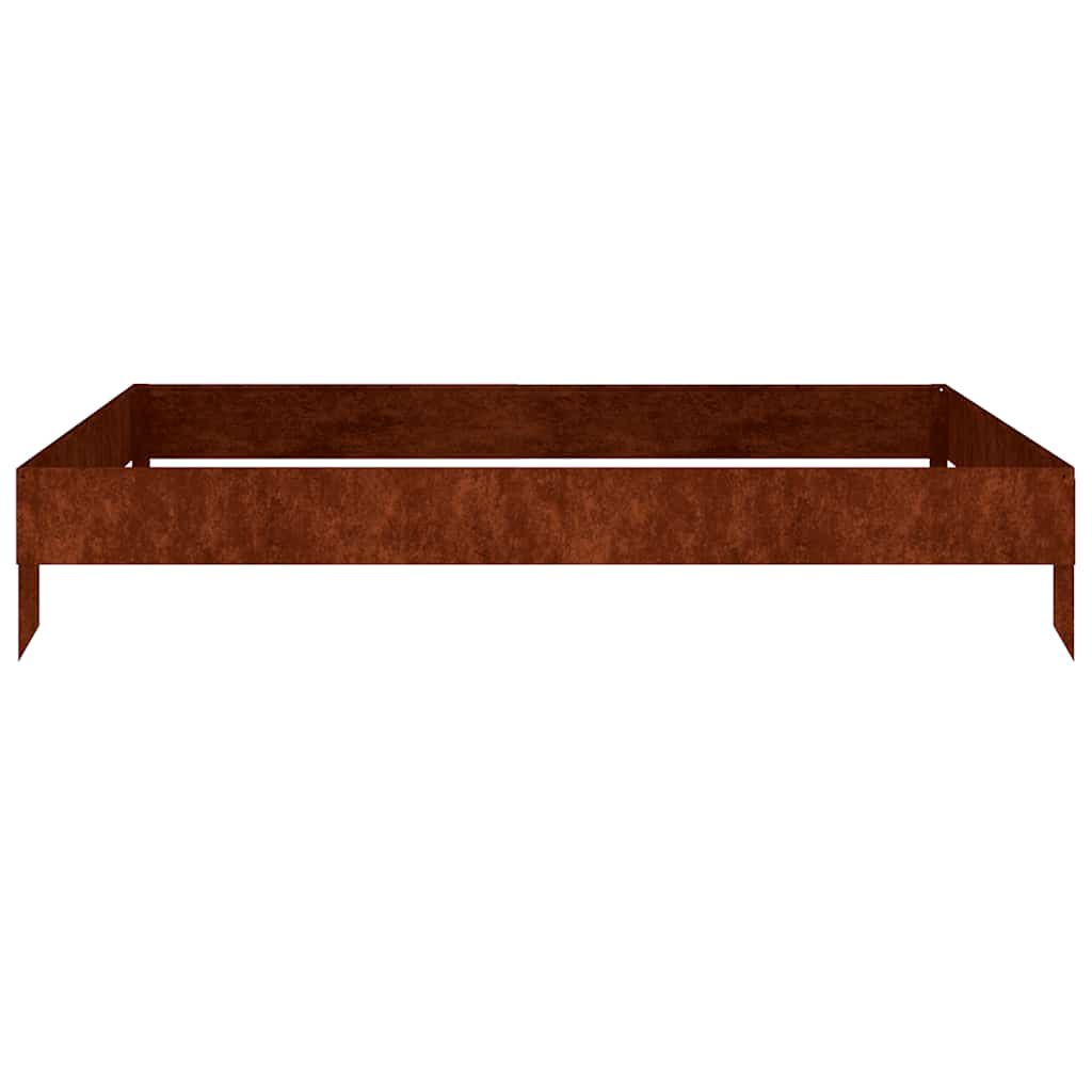 Vidaxl fioriera raccolta 100x100x18,5 cm Cortenstaal