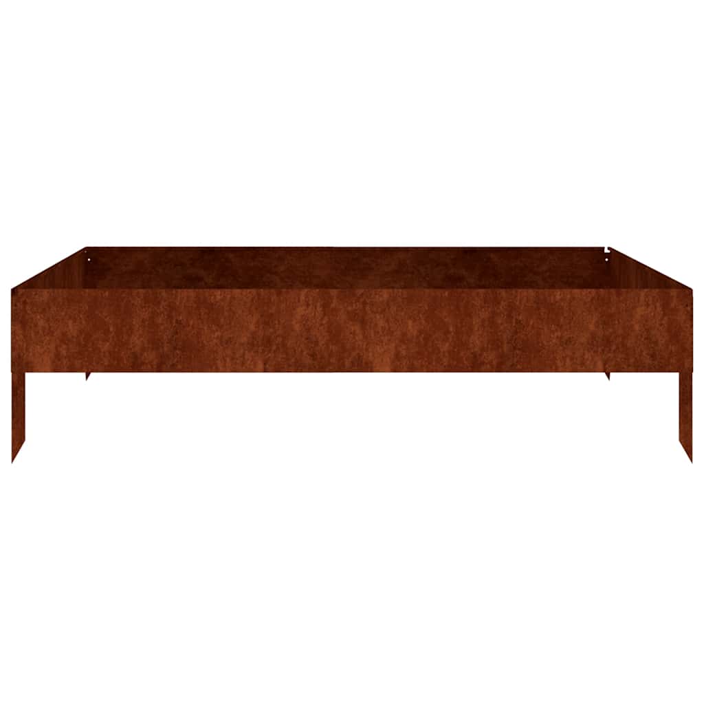 Vidaxl fioriera raccolta 100x100x26 cm Cortenstaal