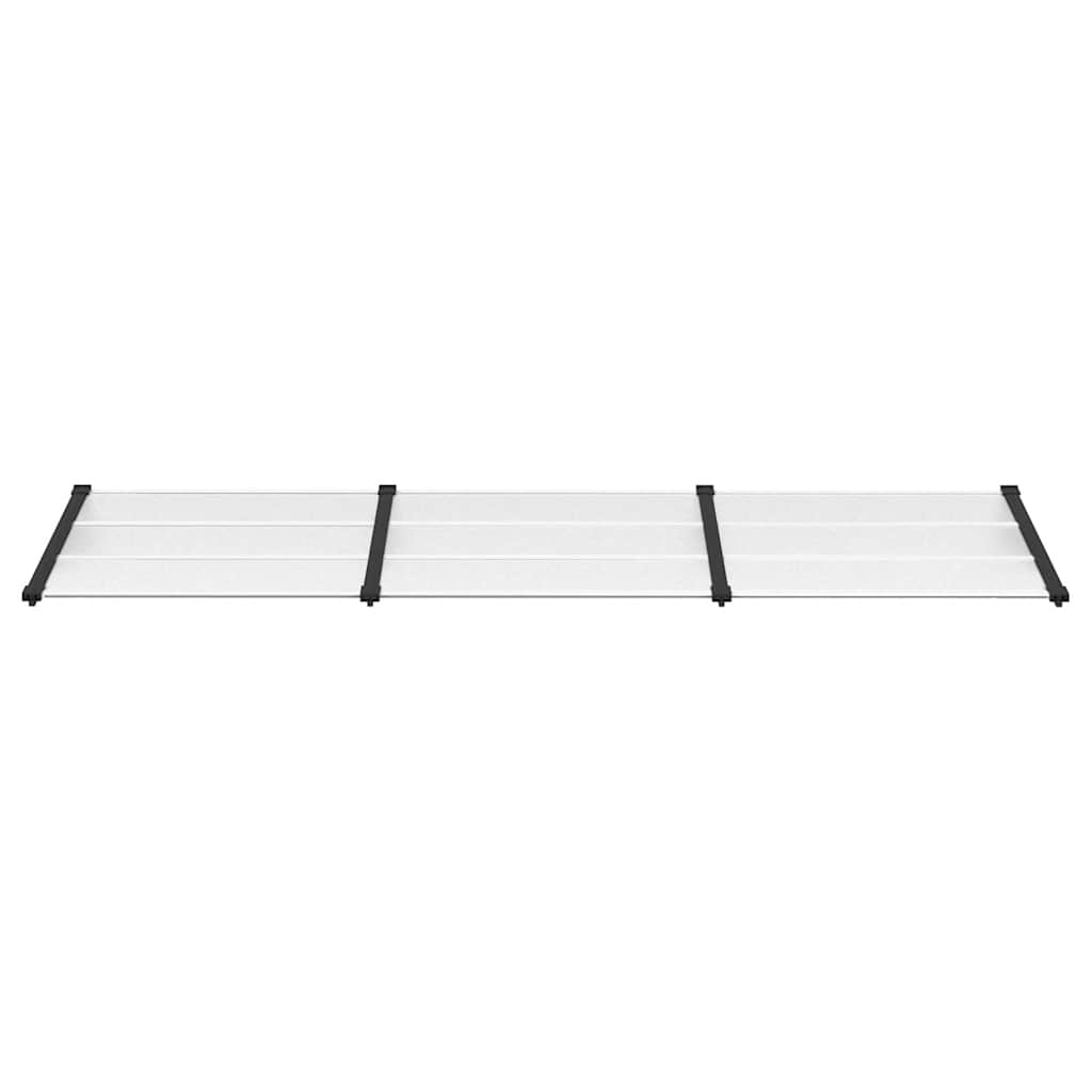 Vidaxl Port Canopy 297.5x90 cm Policarbonato nero e trasparente
