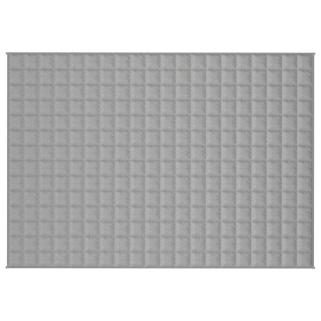 VIDAXL Coperta debole 140x200 cm 10 kg di tessuto grigio