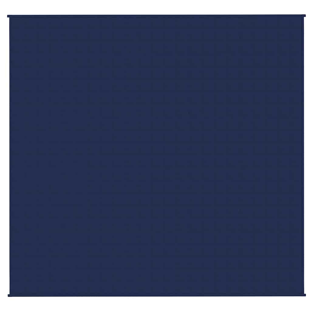 VIDAXL Coperta debole 220x240 cm 11 kg di tessuto blu