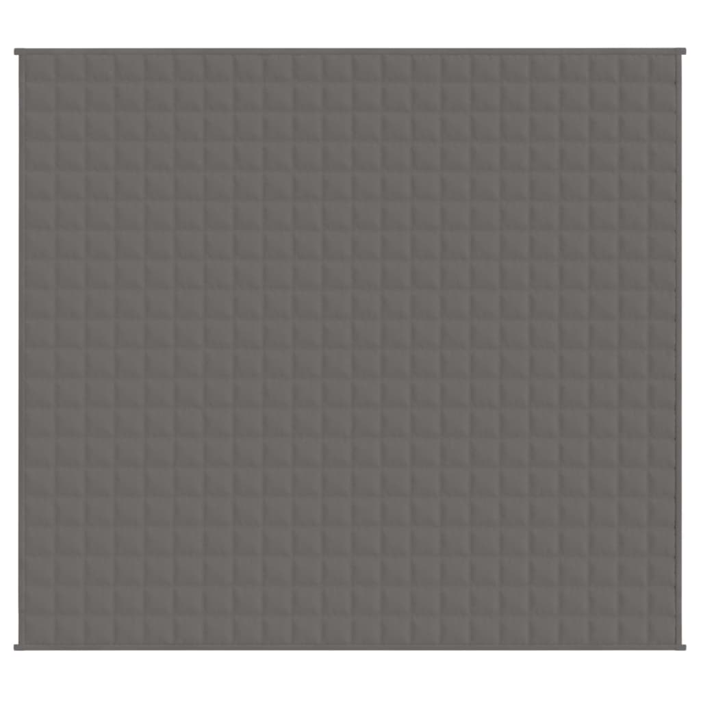 Manta de débil de Vidaxl 200x220 cm 13 kg de tela gris
