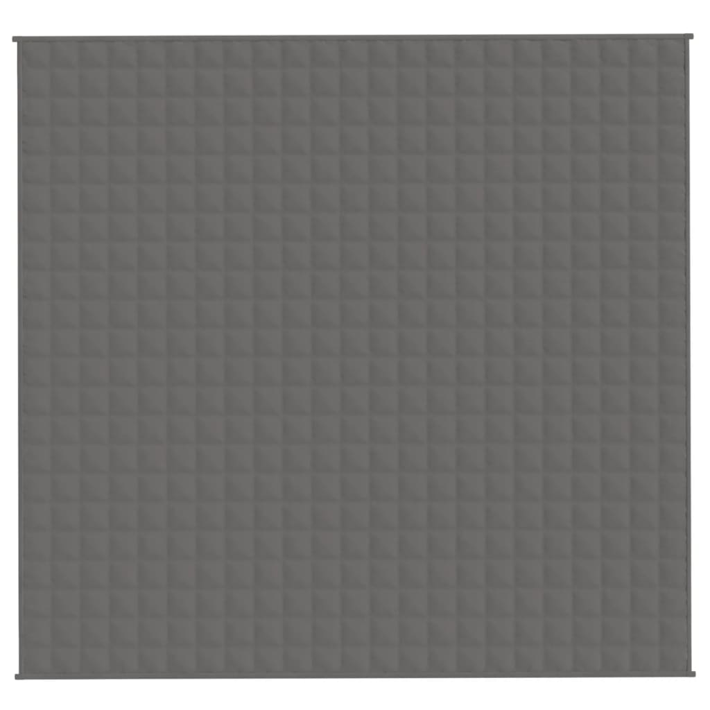 Manta de débil Vidaxl 220x230 cm 11 kg de tela gris