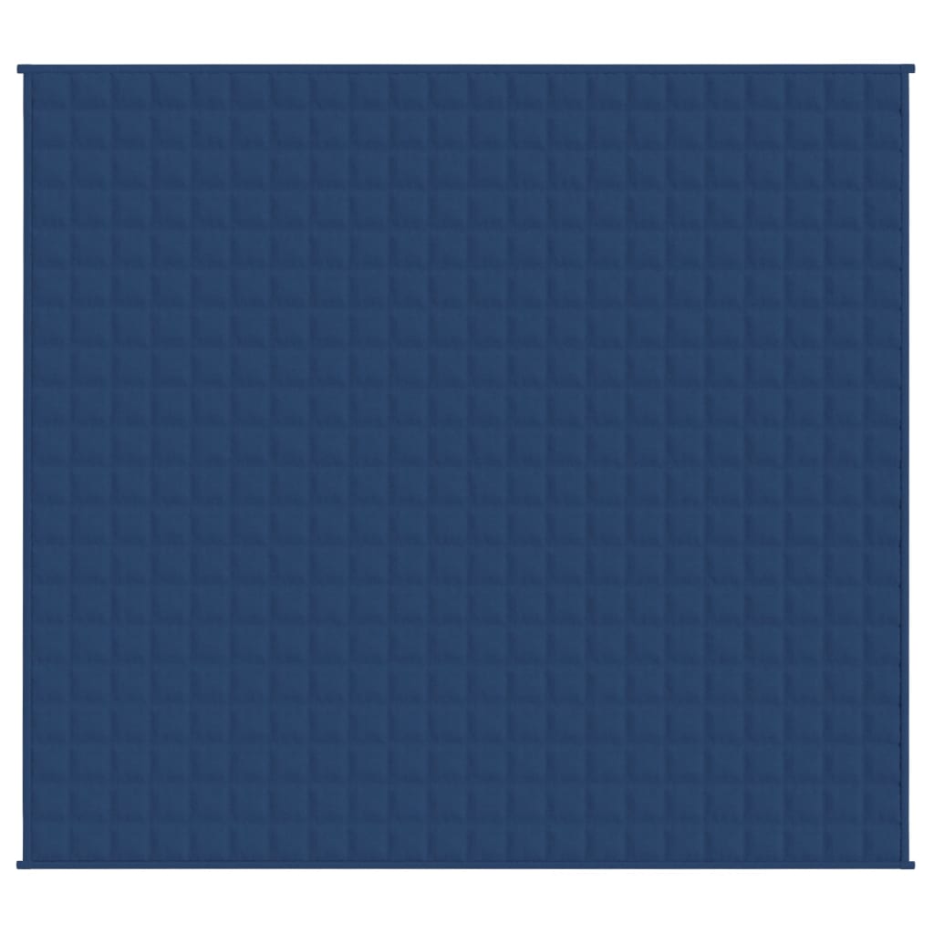 VIDAXL Coperta debole 220x230 cm 15 kg di tessuto blu