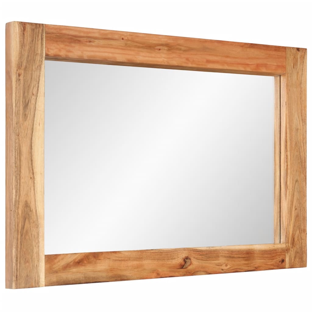 Specchio Vidaxl 70x50 cm Acacia solida e vetro