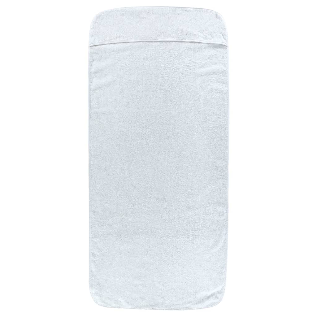 Toallas de cadena Vidaxl 2 PCS 400 g m² 75x200 cm de tela blanca