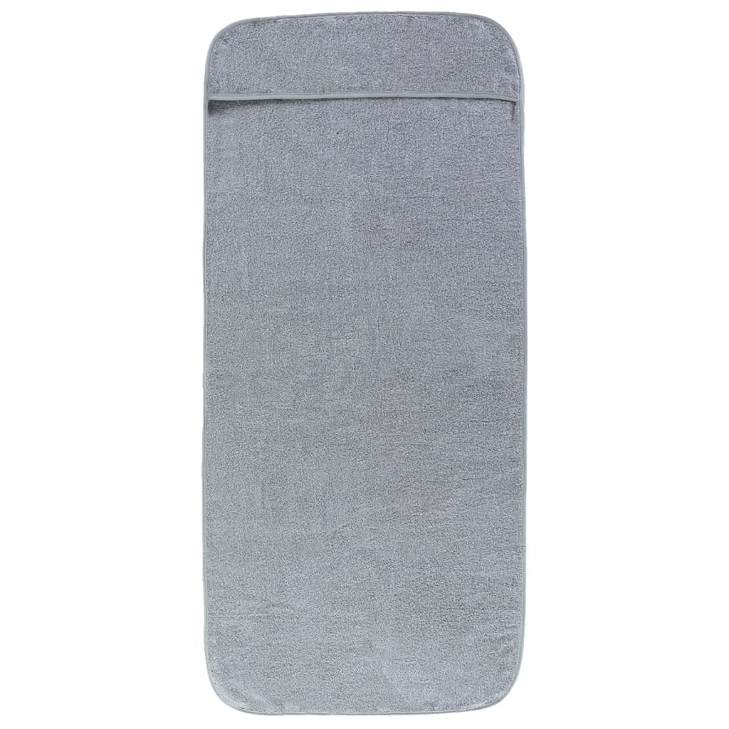 Asciugamani a filo Vidaxl 2 pezzi 400 g m² 60x135 cm tessuto grigio