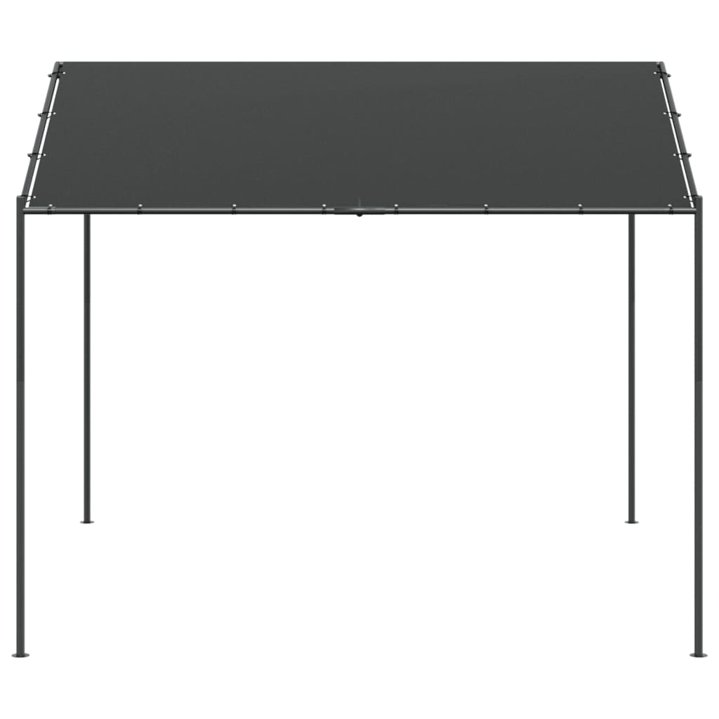 Vidaxl Garden Pavilion 3x3 m in acciaio e tessuto antracite