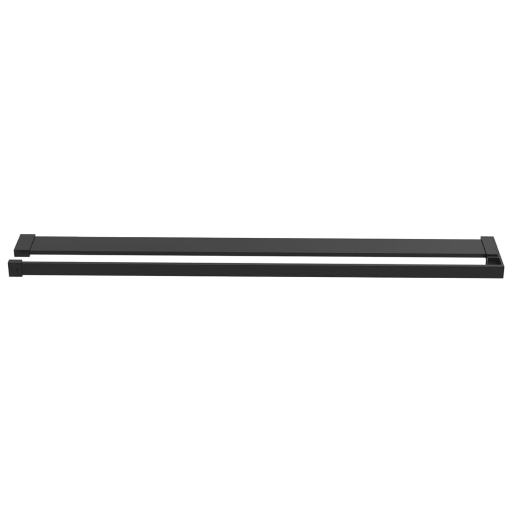 Vidaxl doccia per camminata -in doccia muro 90 cm in alluminio nero