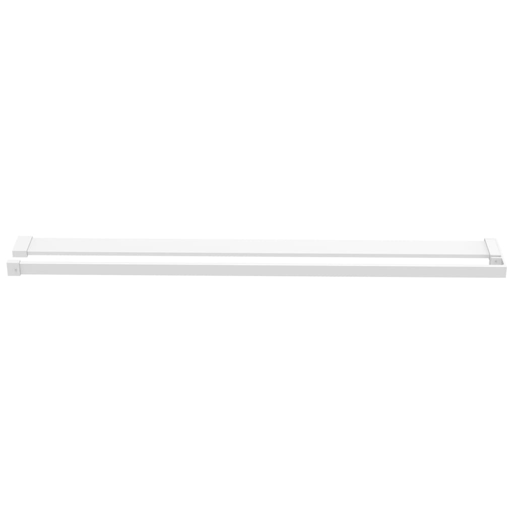 Vidaxl Walkschop para caminata -varita de ducha de ducha 100 cm de aluminio blanco