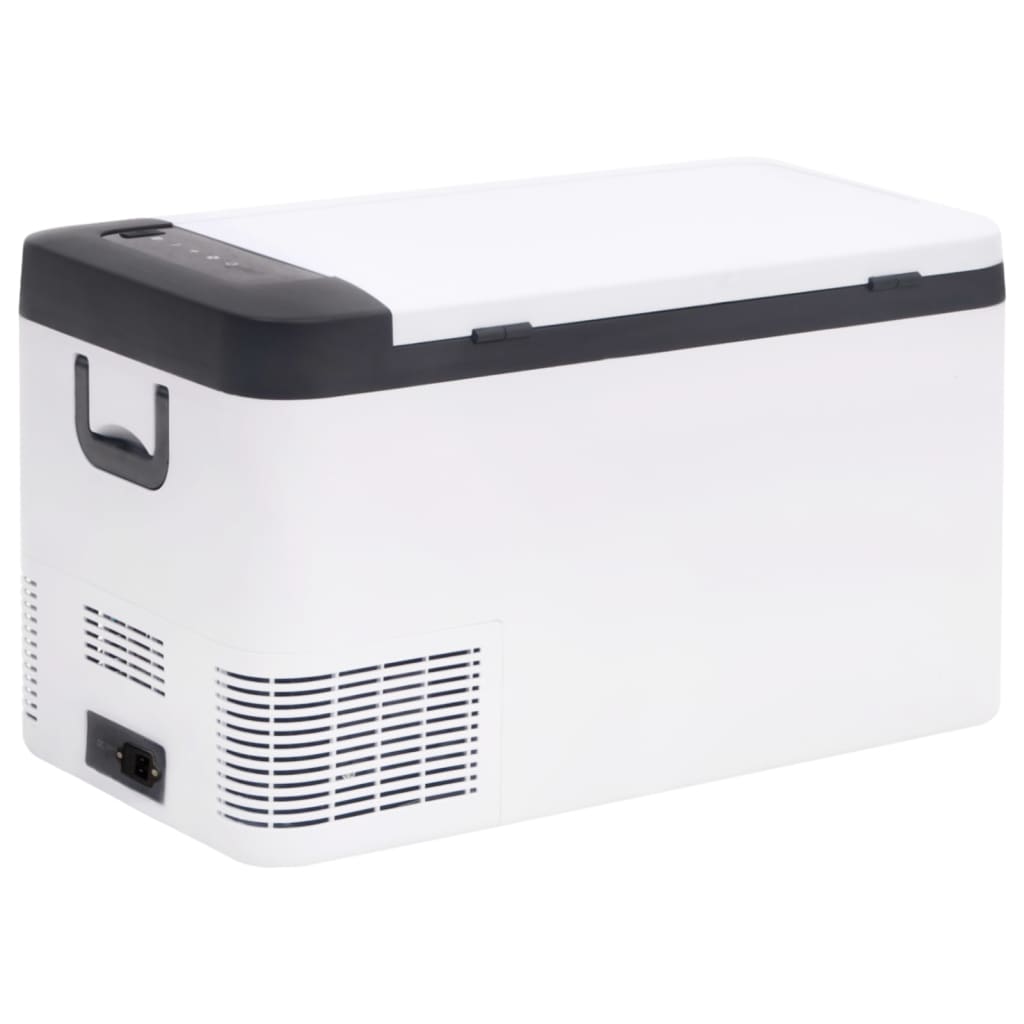 Vidaxl Cool Box con manico e adattatore 18 l pp pe nero e nero
