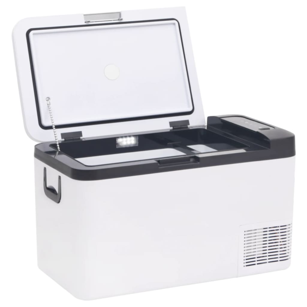 Vidaxl Cool Box con manico e adattatore 25 L pp pe nero e nero