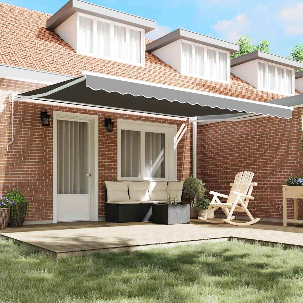 Vidaxx parasol plegable blanco 500×300 cm aluminio