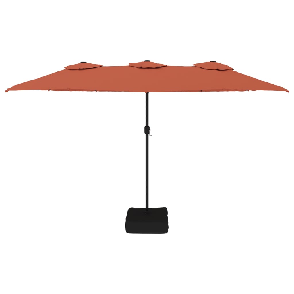 Vidaxl Parasol Techo doble 449x245 cm Terracota -Coled