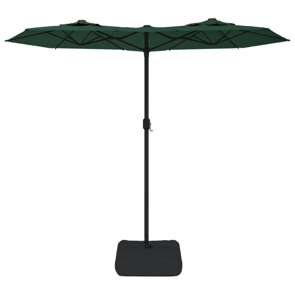 Vidaxl Parasol Double Roof 316x240 cm Verde