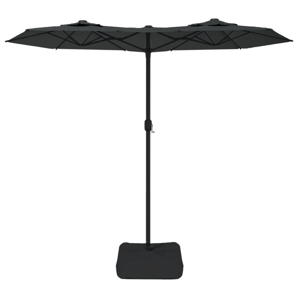 Vidaxl Parasol Double Roof 316x240 cm antracite
