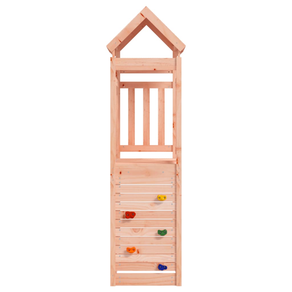 Vidaxl Play Tower con parete rocciosa 53x110.5x214 cm Douglashout solido