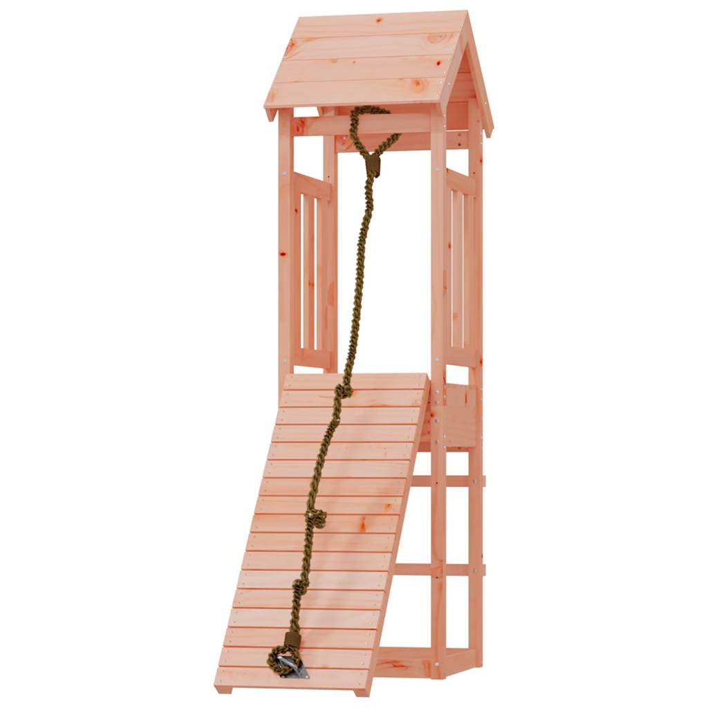 Vidaxl Speelhuis con muro di arrampicata solido Douglashout