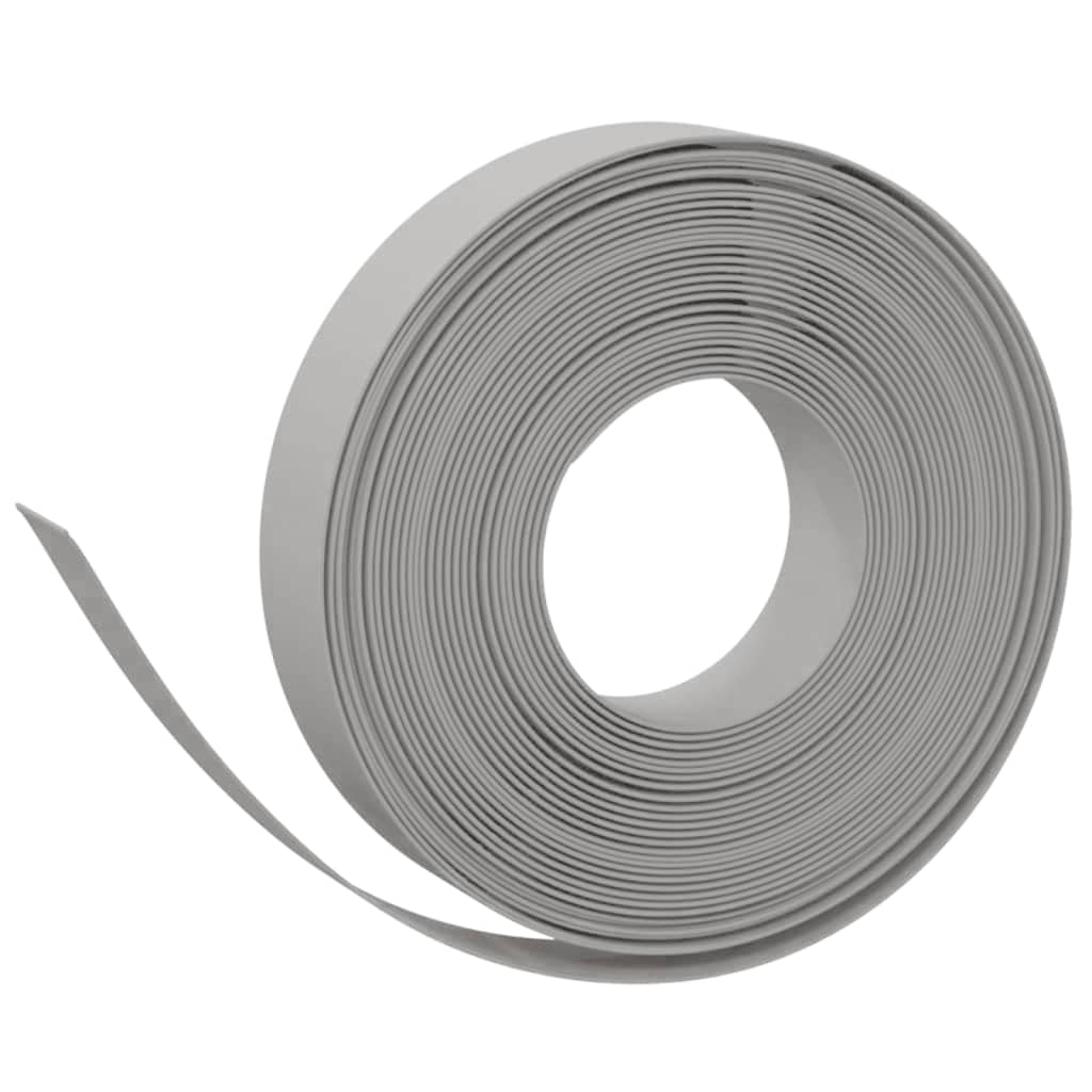 Bordes de jardín Vidaxl 3 st 10 m 10 cm de polietileno gris