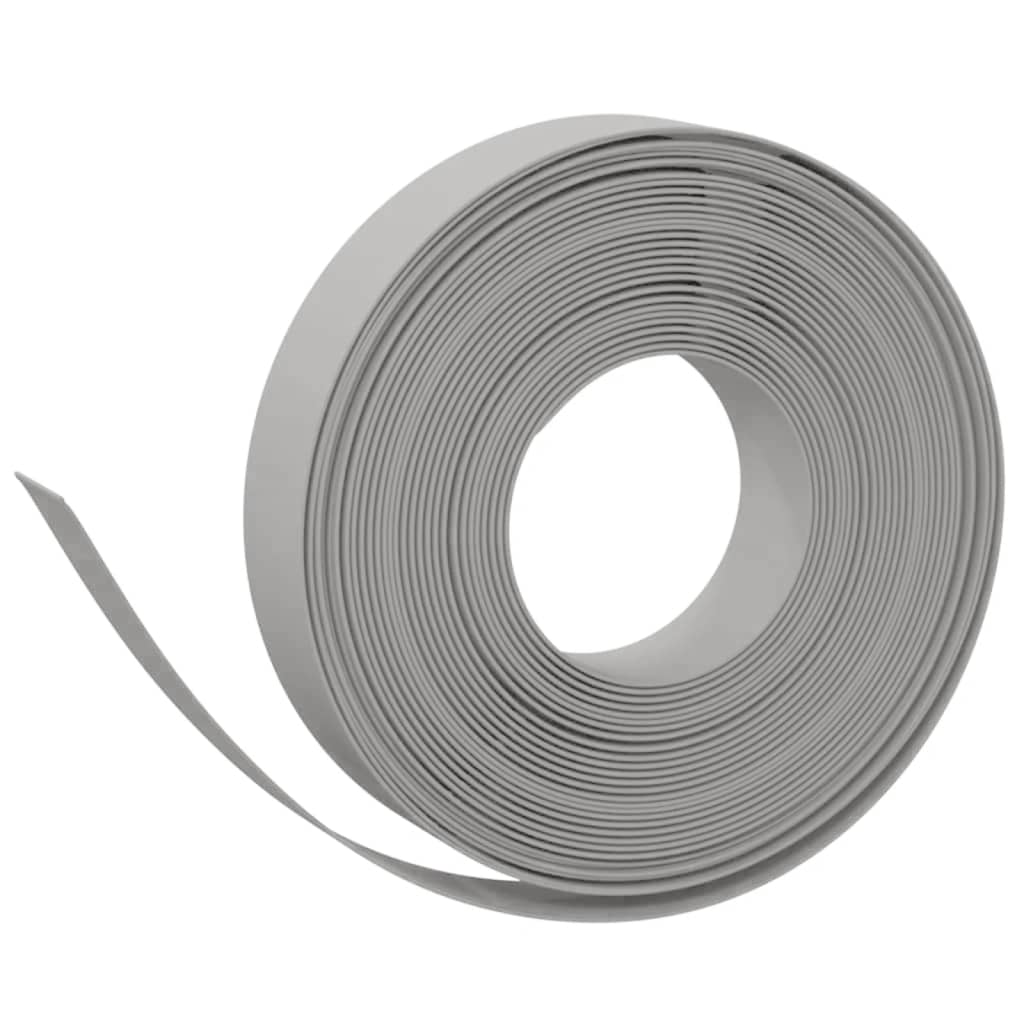 Bordes de jardín Vidaxl 5 st 10 m 10 cm de polietileno gris